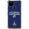 NHL 2020 Stanley Cup Champions Lightning Google Pixel 5 Clear Case